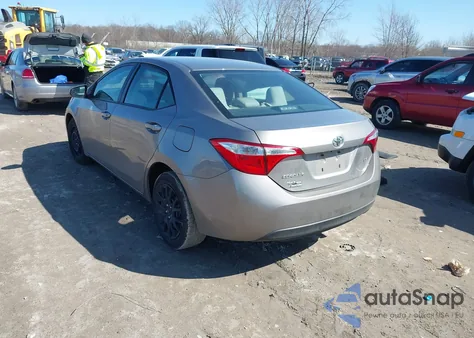 2016 Toyota Corolla Le из США, поврежденный, VIN 2T1BURHE1GC691234